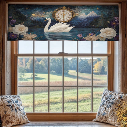 Swan Flower WX1705022CL Quilted Valance