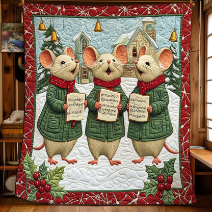 Winter Mouse Caroler CW1311031CL Quilt