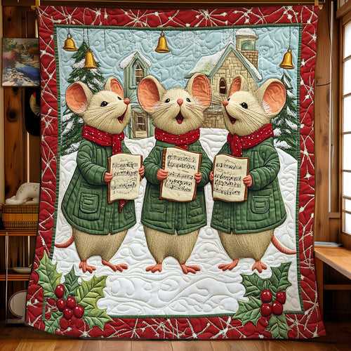 Winter Mouse Caroler CW1311031CL Quilt