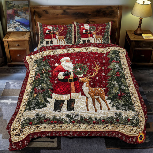 Santa And Reindeer WY1212050CL Duvet Cover Set