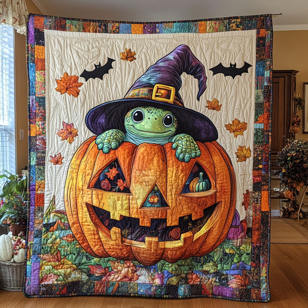 Turtle in Pumpkin CW0608047CL Quilt