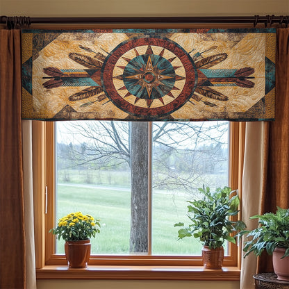 Native Prayer Wind WN1407092CL Quilted Valance