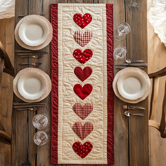 Stitched With Love CP2805006CL Quilted Table Runner
