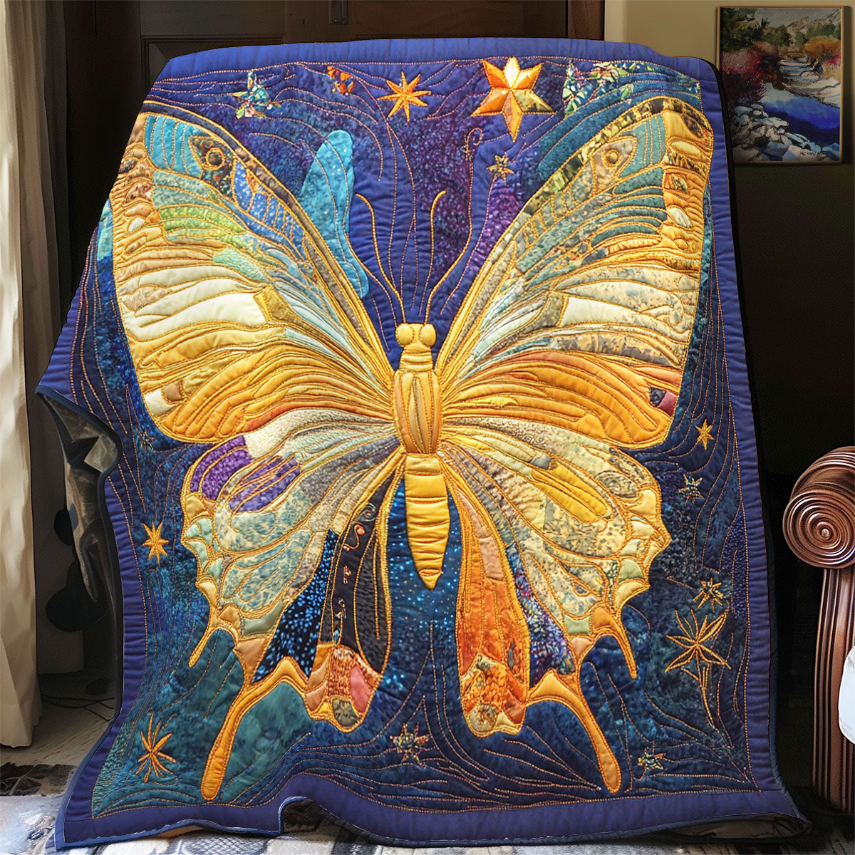Magic Galaxy Butterfly WY1302048CL Quilt