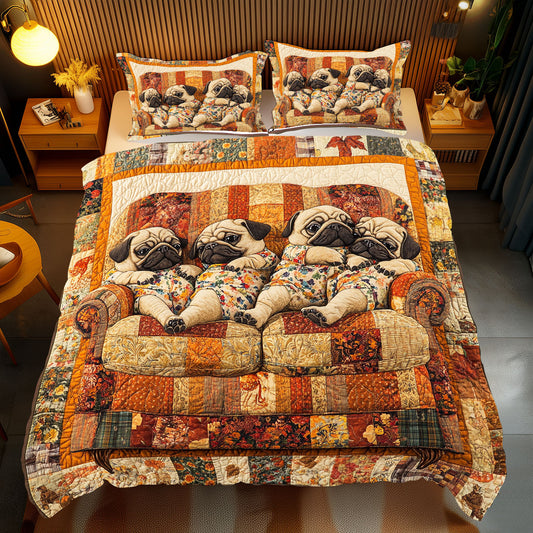 Sleepy Pug WU2612003CL Duvet Cover Set