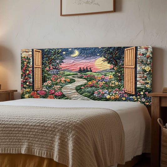 Nightfall Garden KL2512030CL Quilted Headboard Slipcover