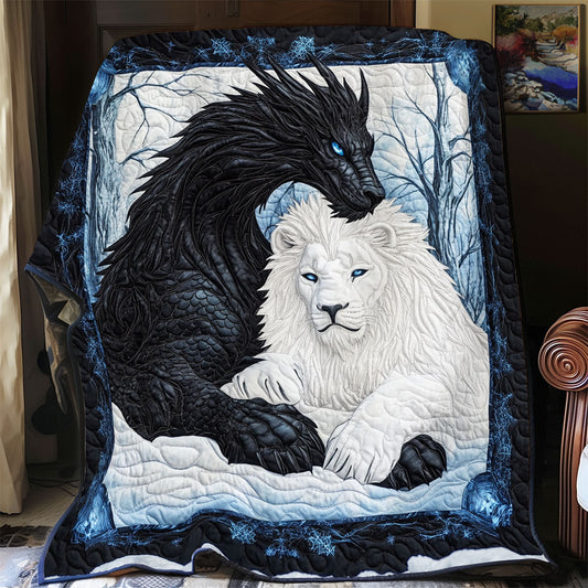 Winter Dragon And Lion WX0805043CL Quilt