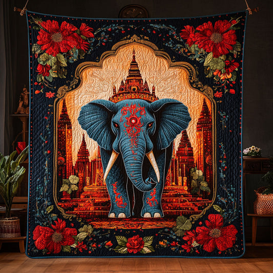 Castle Elephant WY0906032CL Quilt