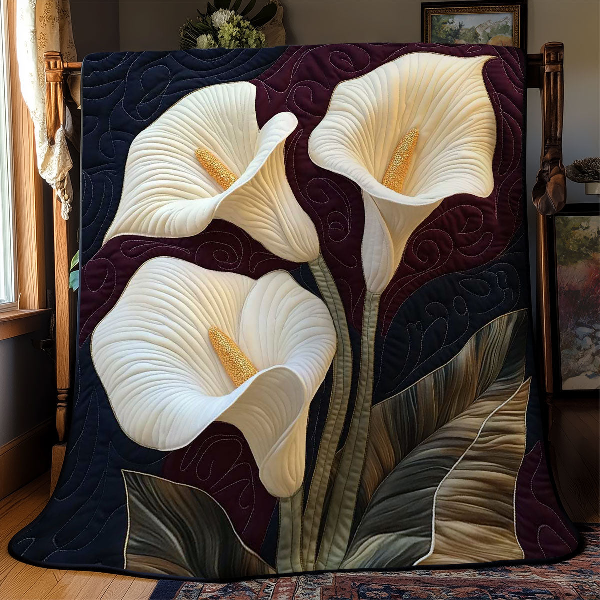 Calla Lilies Shadows And Light WN2503039CL Quilt