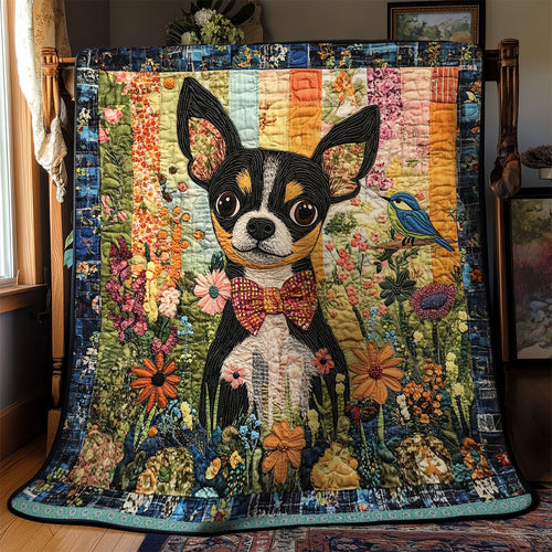 Black Chihuahua WX1812001CL Quilt