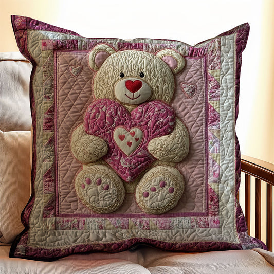 Teddy Bear Valentine WX2201142CL Quilt Pillow Case