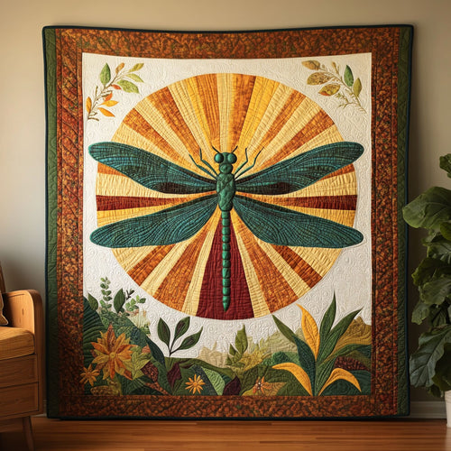 Dragonfly And Garden DH3009006CL Quilt