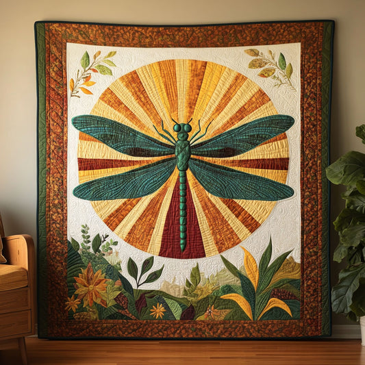 Dragonfly And Garden DH3009006CL Quilt