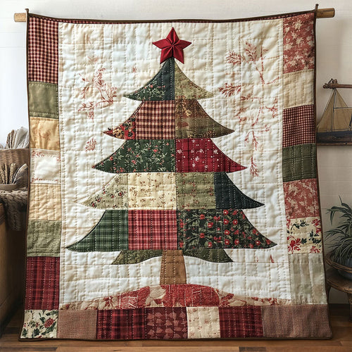 Winter Patchwork Christmas Tree WN1211134CL Quilt