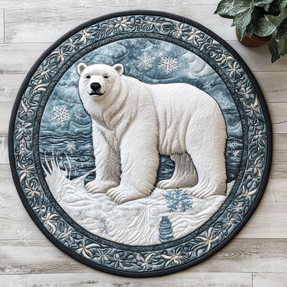 Polar Bear CW1706038CL Quilted Round Mat