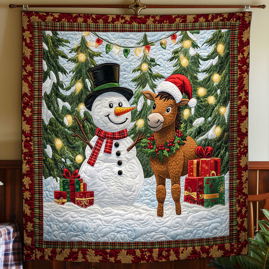 Donkey and Snowman CW1111025CL Quilt