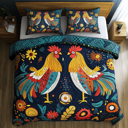 Joyful Field Chicken WN1411098CL Duvet Cover Set
