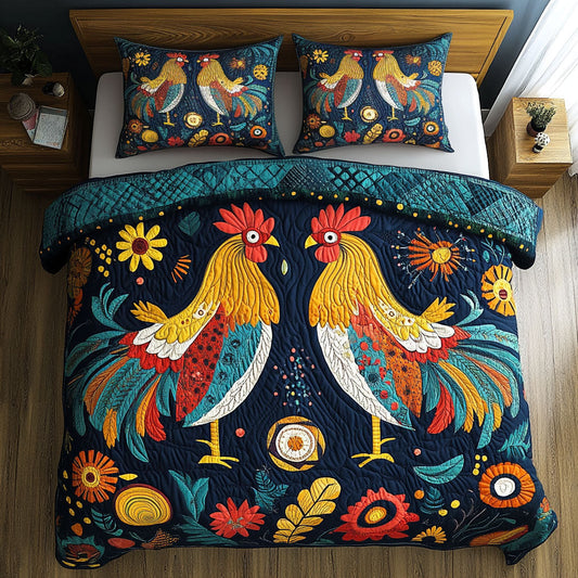 Joyful Field Chicken WN1411098CL Duvet Cover Set