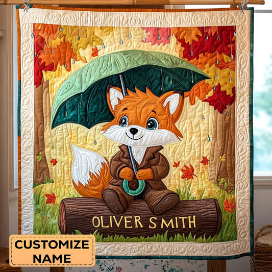 Autumn Showers WY0108006CL Personalized Baby Quilt