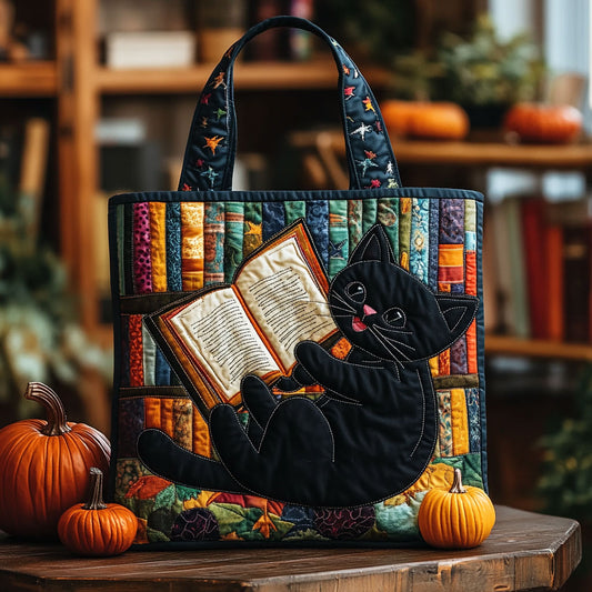 Studious Kitten DH0410037CL Quilted Tote Bag