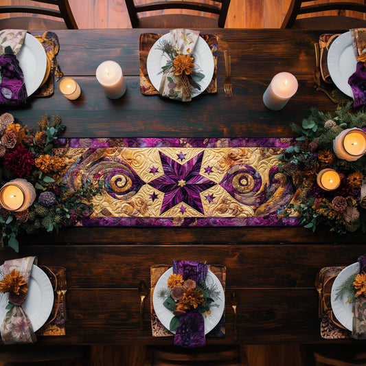 Mystic Star WN0707102CL Quilted Table Runner