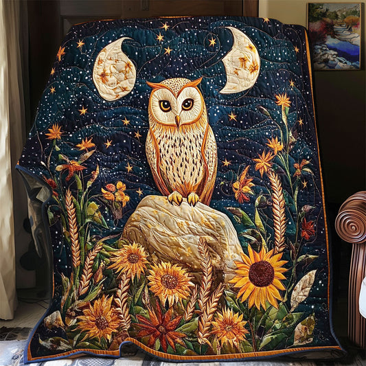 Owl In Night Forest WY2001012CL Quilt