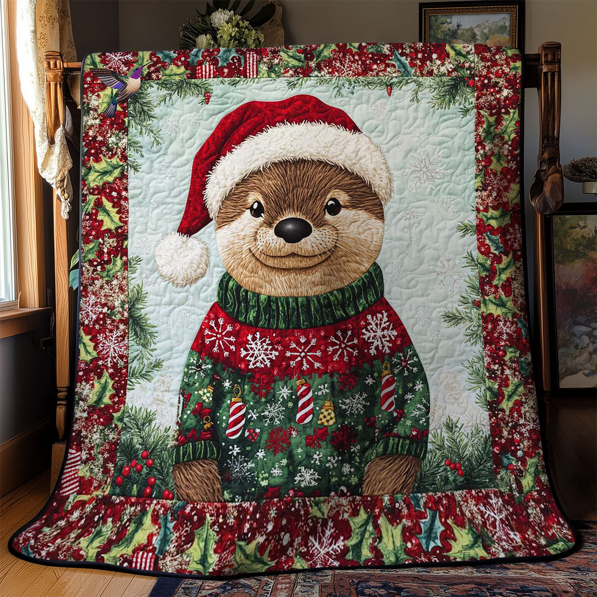 Otter Claus Cuties WN2012011CL Quilt