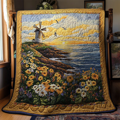 Peaceful Windmill WY2103061CL Quilt