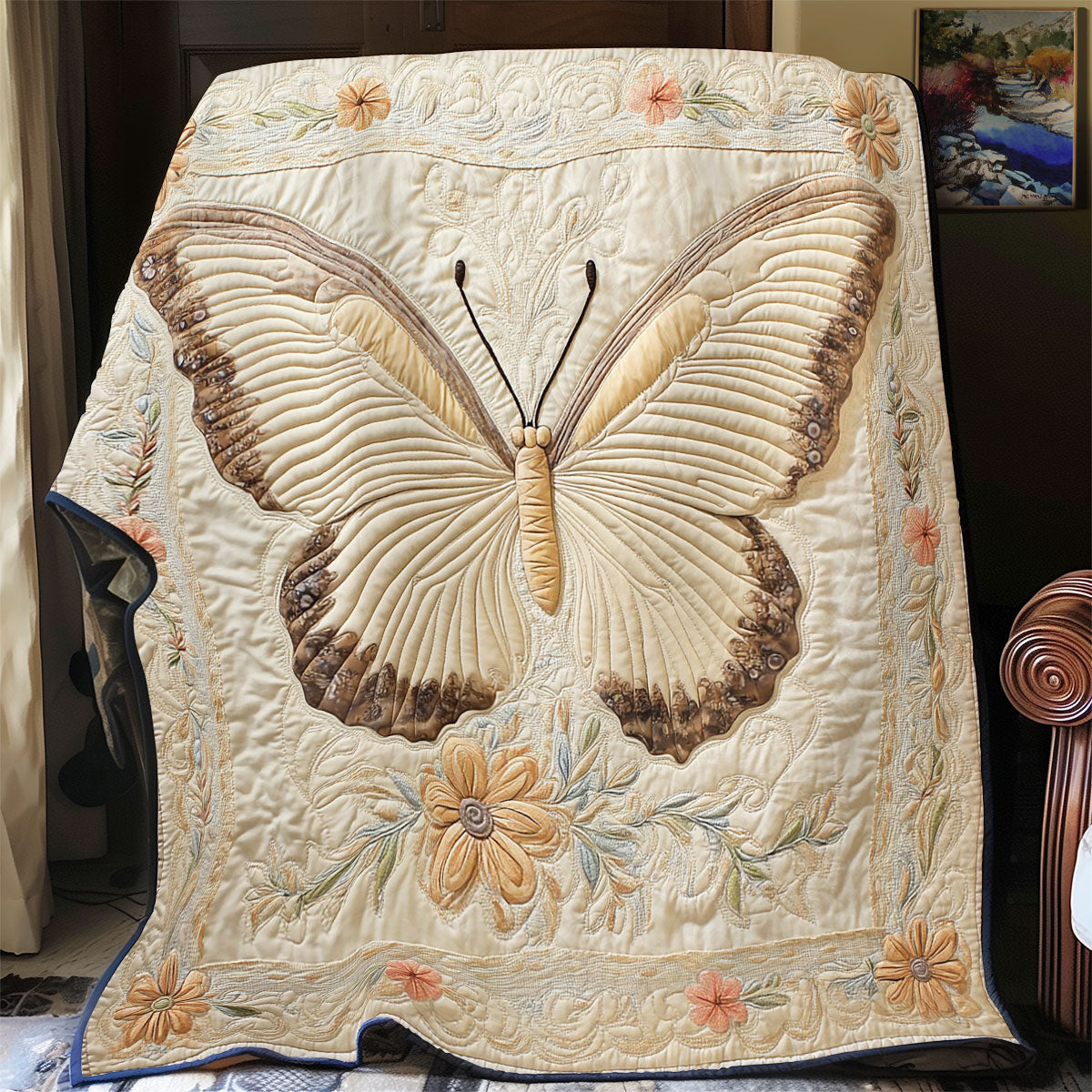 Ivory Flight WY0703027CL Quilt