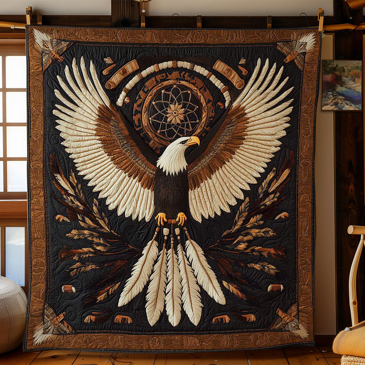 Mystic Eagle Moon WN0504038CL Quilt