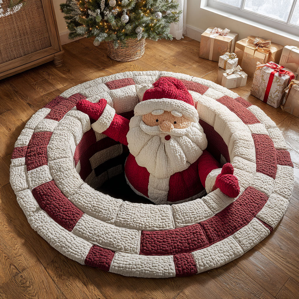 Santa Drop CP1811012CL Quilted Round Mat