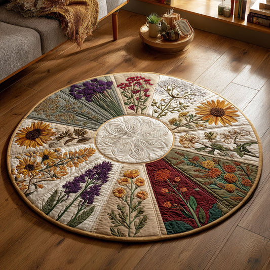 Floral Dance CW2607024CL Quilted Round Mat