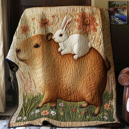 Capybara And Rabbit WJ2401006CL Quilt