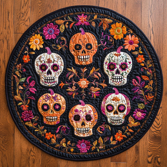 Soul Flower Glow WN1108084CL Quilted Round Mat