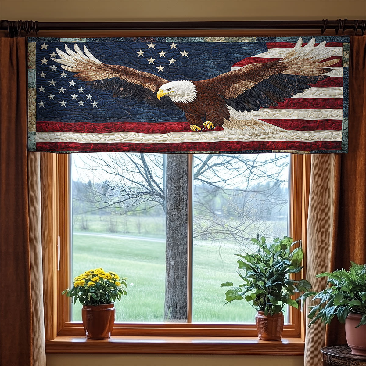 American Eagle WX2205003CL Quilted Valance