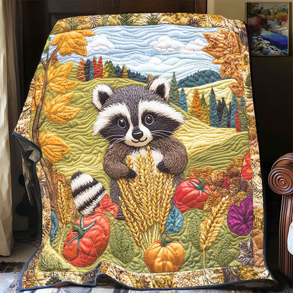 Raccoon Harvest Season WP0801063CL Quilt