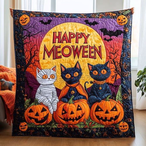 Majestic Pumpkin Meow CW0708052CL Quilt
