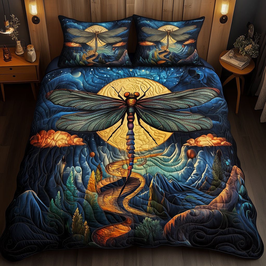 Dragonfly Midnight Bloom LT0410018CL Duvet Cover Set