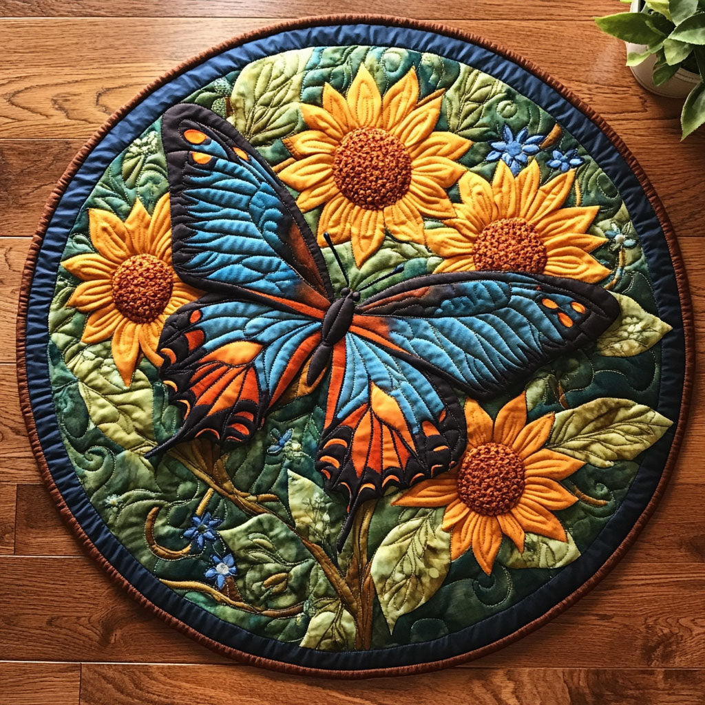 Dancing Wings CM2204029CL Quilted Round Mat