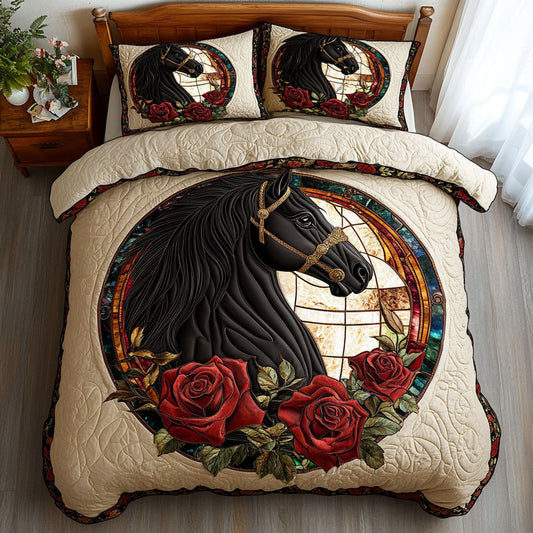 Horse and Rose CW0108011CL Duvet Cover Set