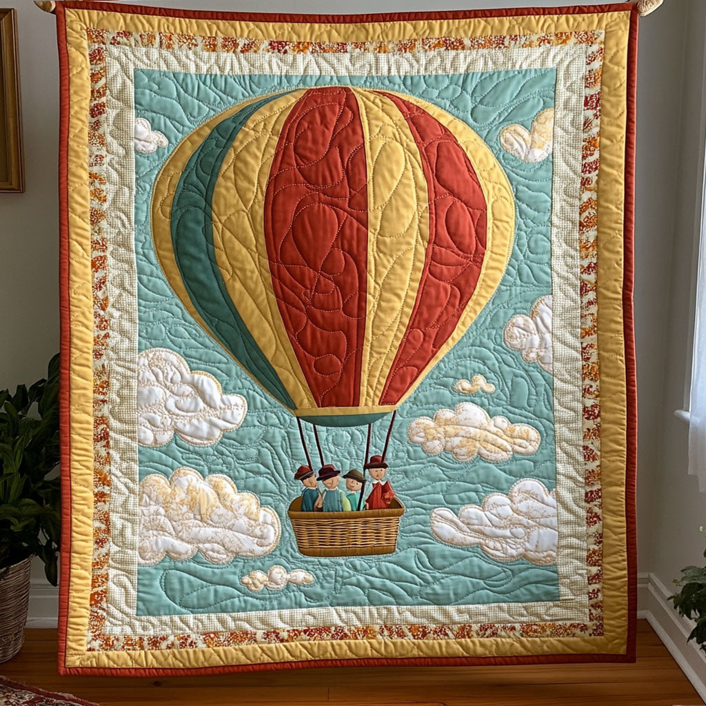 Whimsical Hot Air Balloon WY1706050CL Quilt