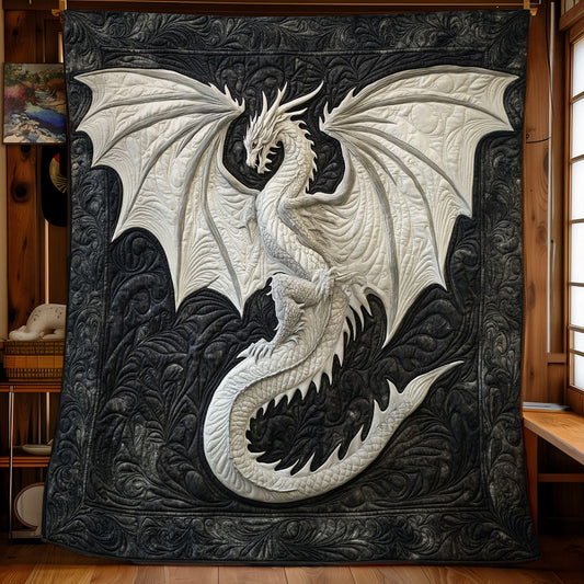 Mystic White Dragon WY2001092CL Quilt