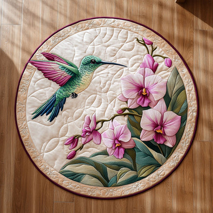 Hummingbird Blossom Waltz WN1706046CL Quilted Round Mat