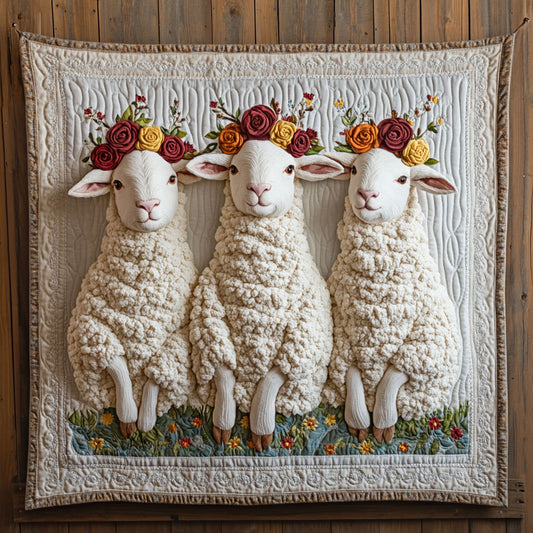 The Blossom Lambs CP3105019CL Quilt