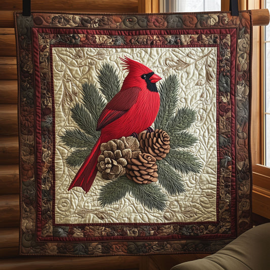 Autumn Cardinal XK2509001CL Quilt