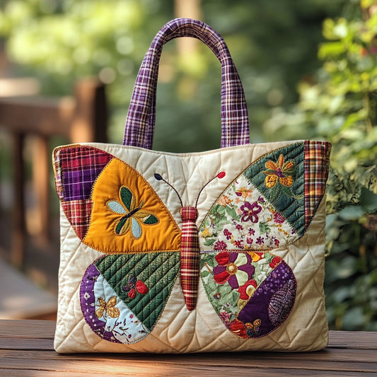 Butterfly Echo WN0210004CL Quilted Tote Bag