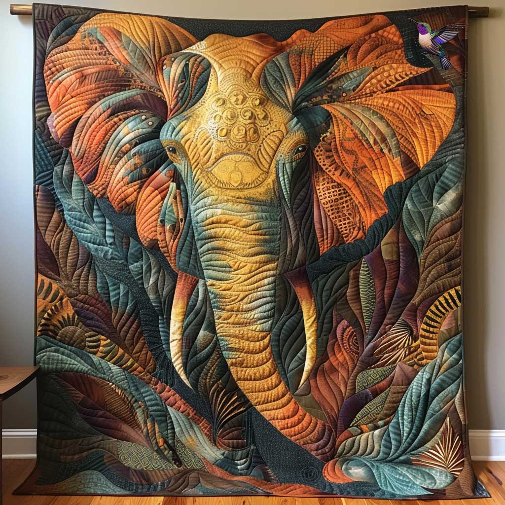 Elephant Nature's Strength WN1610059CL Quilt