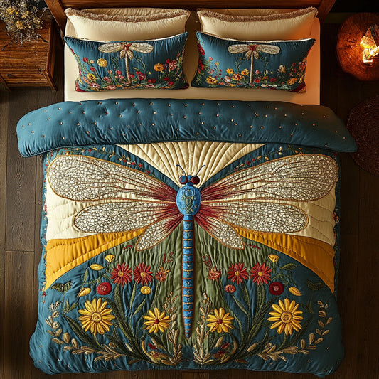 Golden Dragonfly Garden CW2709031CL Duvet Cover Set