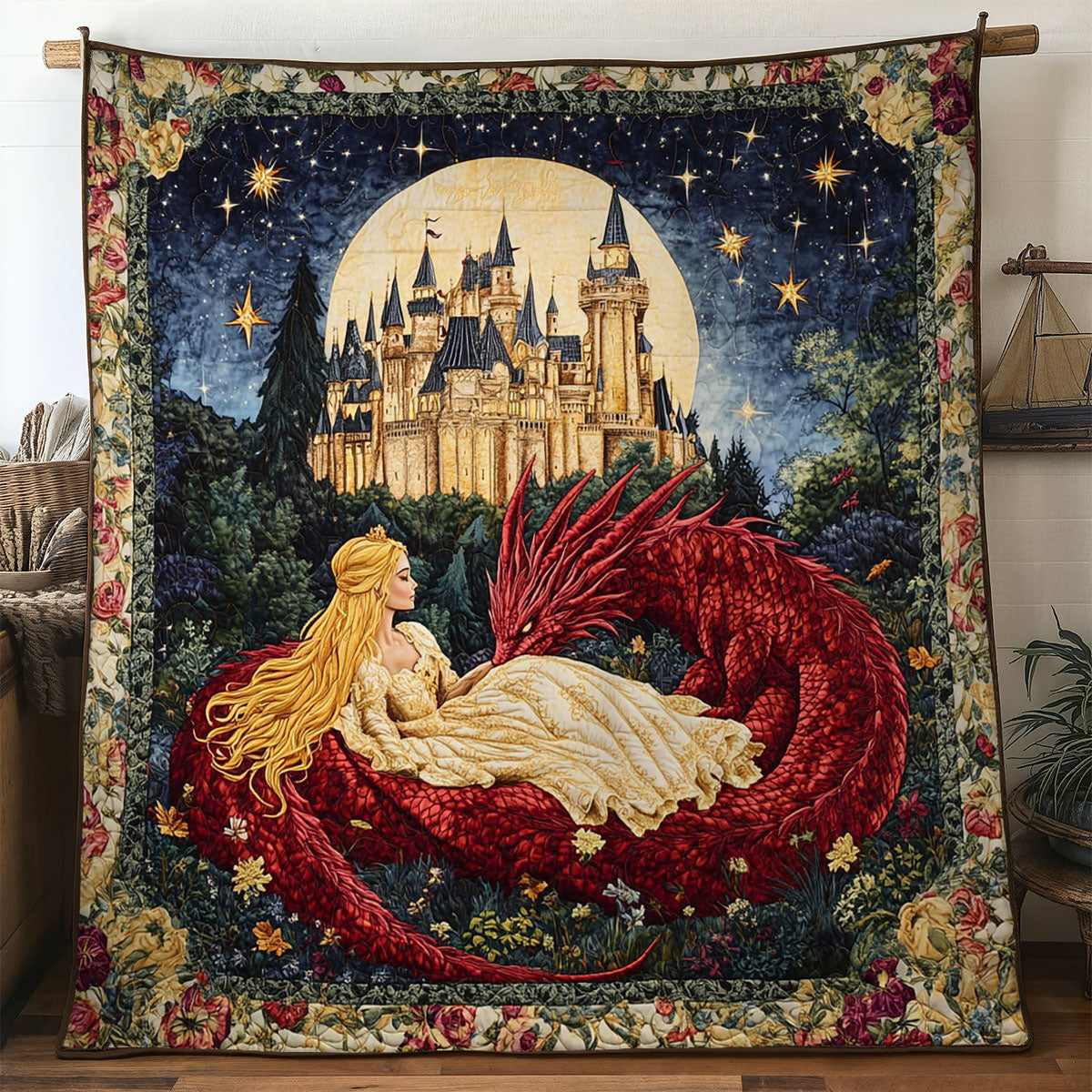 Castle And Dragonfire WN0307017CL Quilt