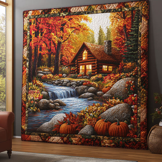 Pumpkin Creek Cabin DH2909004CL Quilt